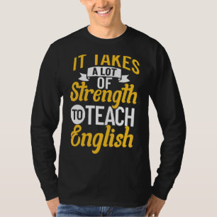 Camiseta Profesora de inglés cita té de verificador de gram