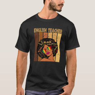 Camiseta Profesora de inglés de historia negra afroamerica