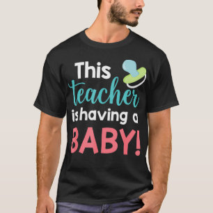 Camiseta Profesora de Invitación de Embarazo con Ba