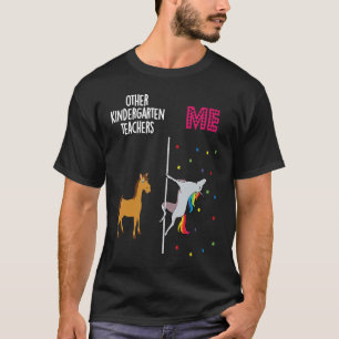 Camiseta Profesora de kindergarten Unicorn más que tú