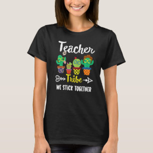 Camiseta Profesora de la Escuela de Tribu Maestra Cactus Cr