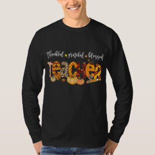 Camiseta Profesora de la organización otoño Agradecida bend
