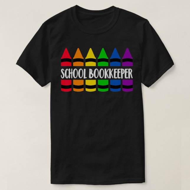 Camiseta Profesora de libros de escuela Crayon CRAY (Diseño del anverso)