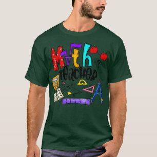 Camiseta Profesora de matemáticas divertida Aka Math feliz 