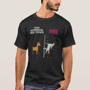 Camiseta Profesora de música instrumental Unicorn Otros tuy