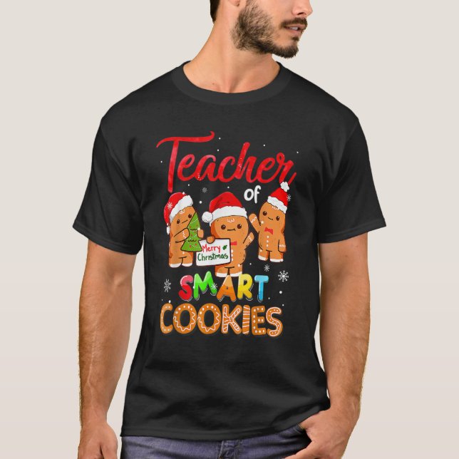 Camiseta Profesora De Navidades De Cookies Inteligentes Fes (Anverso)