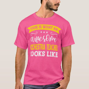 Camiseta Profesora de orquesta Título de empleado de la orq