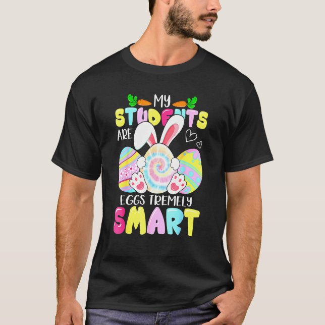 Camiseta Profesora de Pascua, mis estudiantes son tremendam (Anverso)