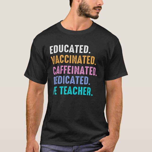 Camiseta Profesora de Pe Educada Vacunada (Anverso)