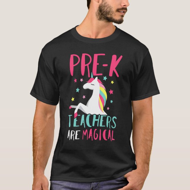 Camiseta Profesora de Pre K Unicorn (Anverso)