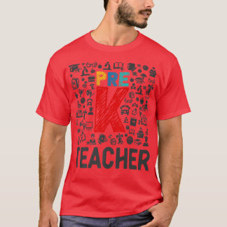 Camiseta Profesora de preescolar de preescolar de la brigad
