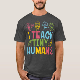 Camiseta Profesora de preescolar enseño a pequeños humanos