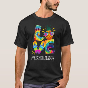Camiseta Profesora de preescolar Love Pineapple Summer Off
