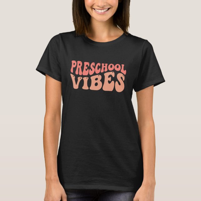 Camiseta Profesora de Preescolar Vibes (Anverso)