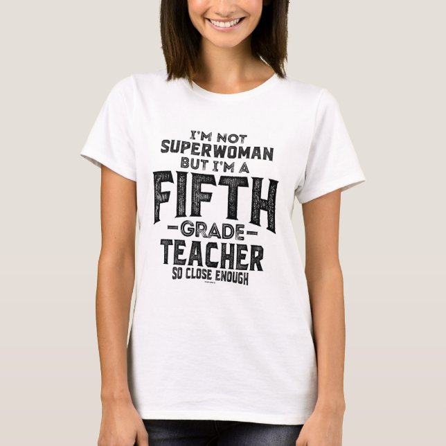Camiseta Profesora de quinto grado (Anverso)