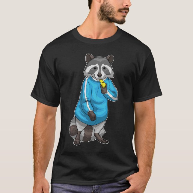 Camiseta Profesora de Racoon Silbato Educación física (Anverso)