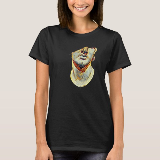Camiseta Profesora de resumen de estatua griega activa (Anverso)