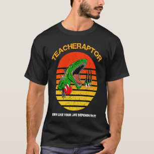 Camiseta Profesora de Rex de Velociraptor Dinosaur
