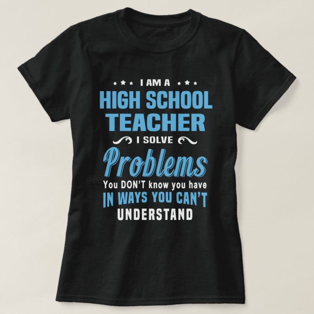 Camiseta Profesora de secundaria (Diseño del anverso)