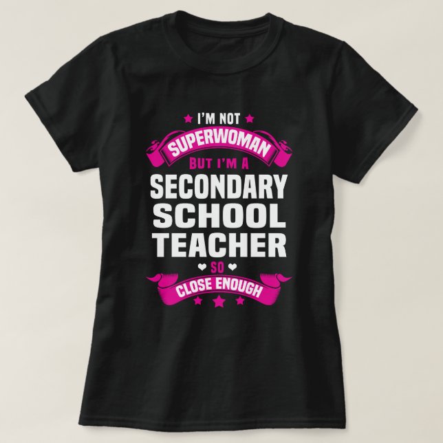 Camiseta Profesora de secundaria (Diseño del anverso)