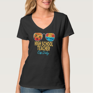Camiseta Profesora De Secundaria Sin Servicio Feliz El Últi