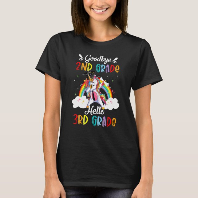 Camiseta Profesora de segundo grado de Unicorn Goodbye (Anverso)