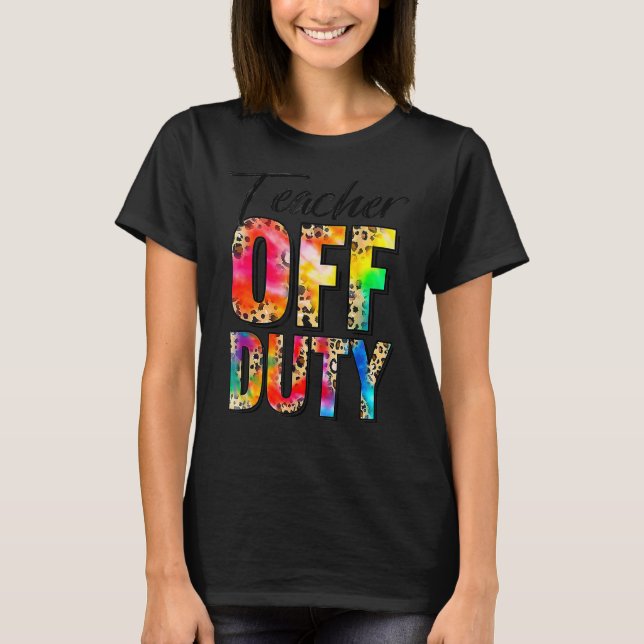 Camiseta Profesora De Servicio Feliz Día De Colegio (Anverso)