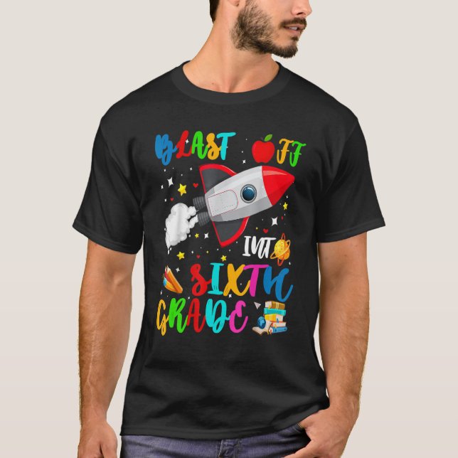 Camiseta Profesora de sexto grado de nuevo a Scho (Anverso)