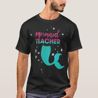 Camiseta Profesora De Sirena De La Familia Que Cumple Con L