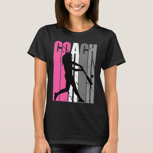 Camiseta Profesora de Softball instructora de Béisbol (Anverso)