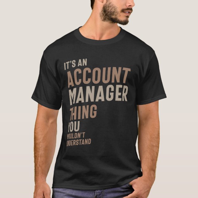 Camiseta Profesora de Título de Trabajo Funny de Account Ma (Anverso)