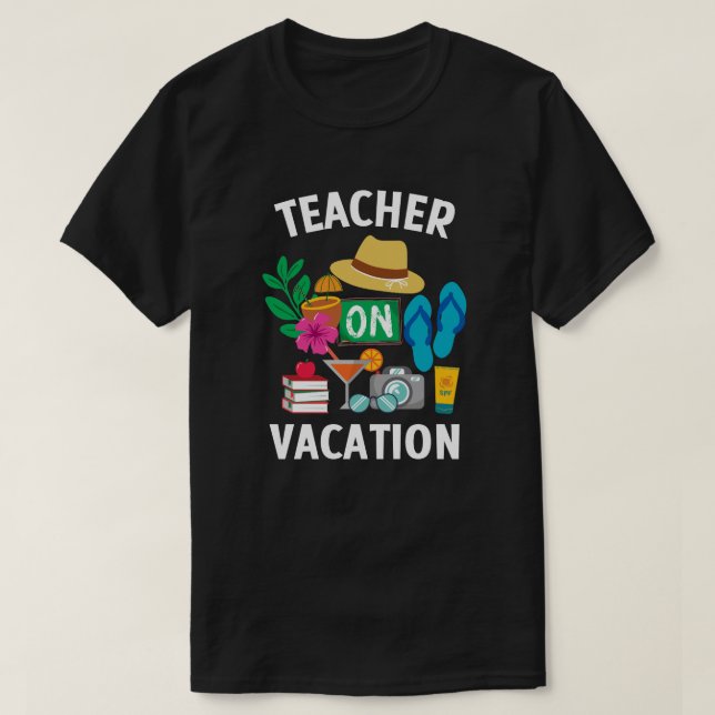 Camiseta Profesora de vacaciones (Diseño del anverso)
