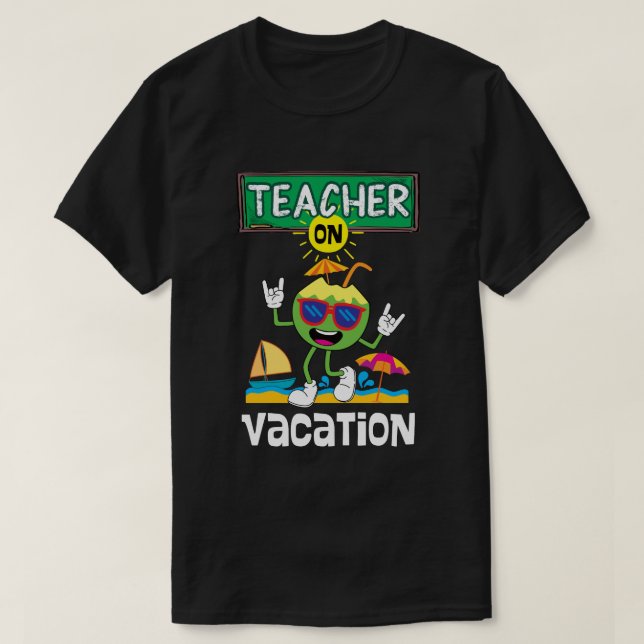 Camiseta Profesora de vacaciones (Diseño del anverso)