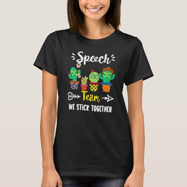 Camiseta Profesora de voz Cactus Crew Speech Squ (Anverso)