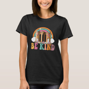 Camiseta Profesora del Día de la Unidad Hippie, sé amable R