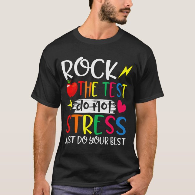 Camiseta Profesora del Día de Prueba de Rock Diurno (Anverso)
