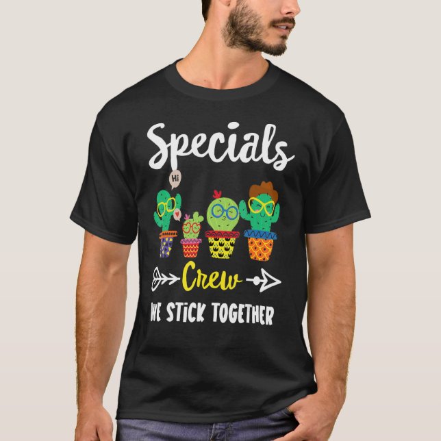 Camiseta Profesora del equipo de cactus de la escuela espec (Anverso)
