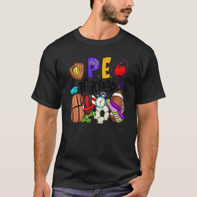 Camiseta Profesora deportiva de Pe Strong School P E de vue (Anverso)