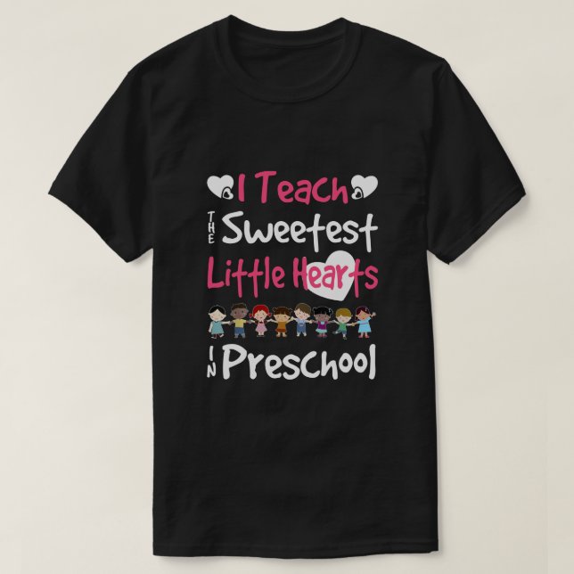 Camiseta Profesora día de San Valentín de preescolar (Diseño del anverso)