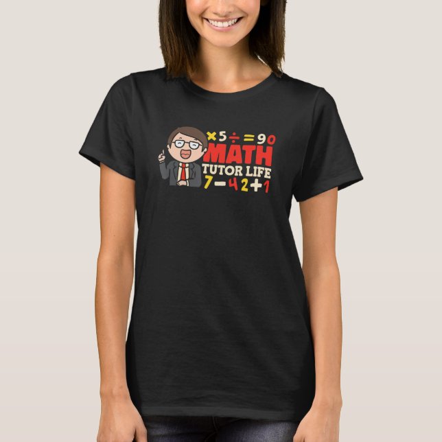 Camiseta Profesora divertida de matemáticas - Tut de educac (Anverso)