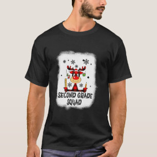 Camiseta Profesora divertida de renos de segundo grado blan