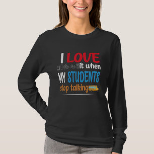 Camiseta Profesora divertida que me encanta cuando mis estu