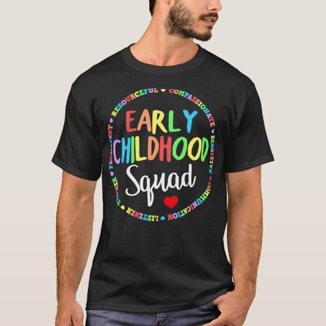 Camiseta Profesora Educación preescolar Jefe S (Anverso)