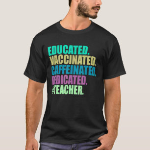 Camiseta Profesora educada y educada en cafeína