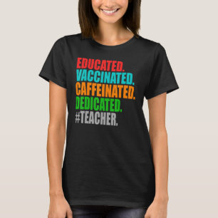 Camiseta Profesora educada y educada en cafeína