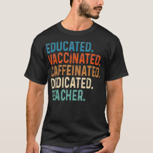Camiseta Profesora educada y educada en cafeína