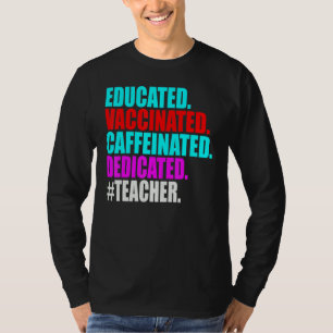 Camiseta Profesora educada y educada en cafeína