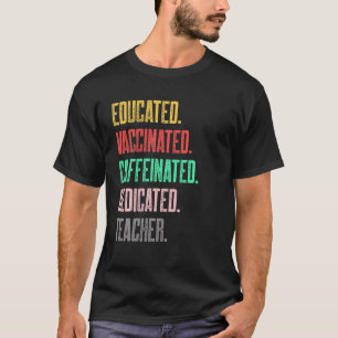 Camiseta Profesora educada y educada en cafeína
