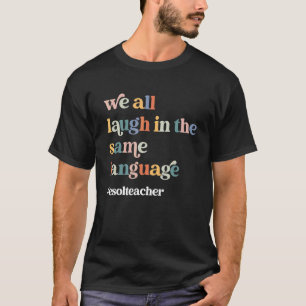 Camiseta Profesora ESOL ESL Estudiante Curta Retro De Vuelt