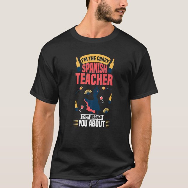 Camiseta Profesora española España estudiante de enseñanza  (Anverso)